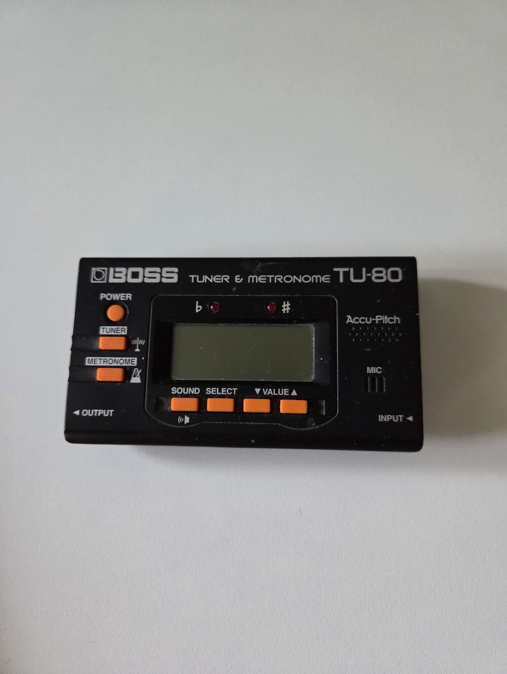 BOSS TU-80 Guitar LCD POCKET TUNER METRONOME
